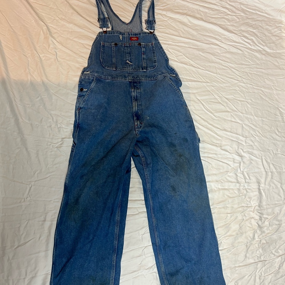 Dickies Blue Classic Denim Overalls